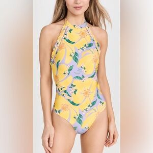 Farm Rio pietra floral lilac one piece Size Small